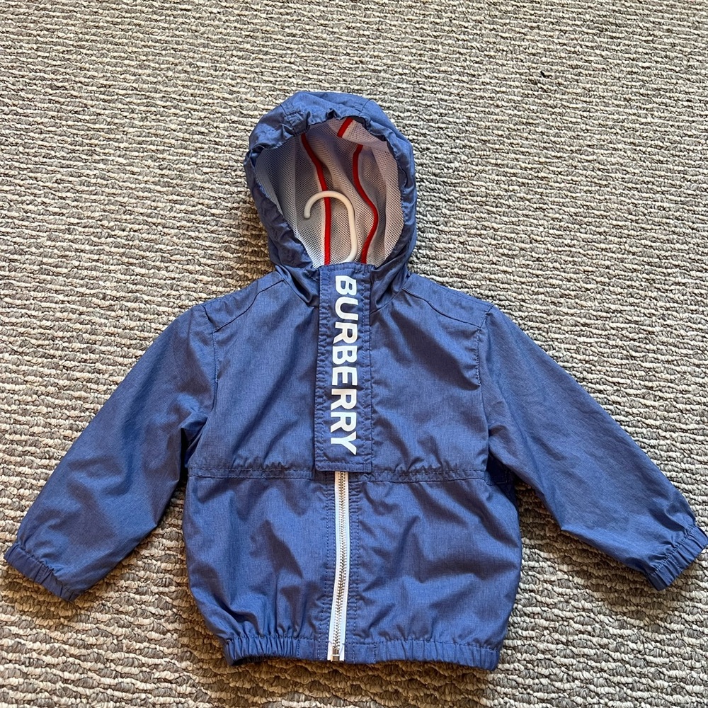 Burberry Boys logo windbreaker